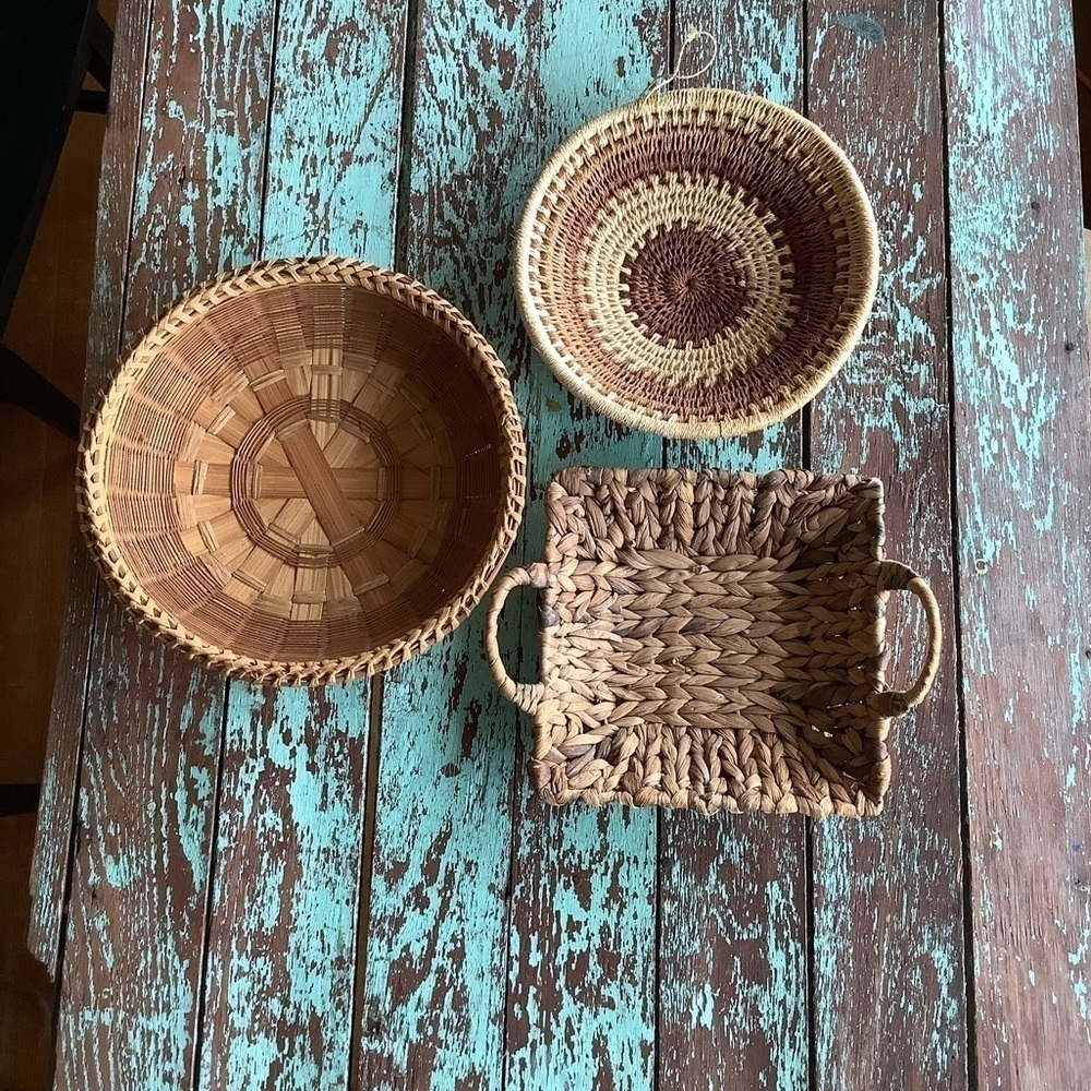 Vintage Woven Basket Gallery Wall Home Decor